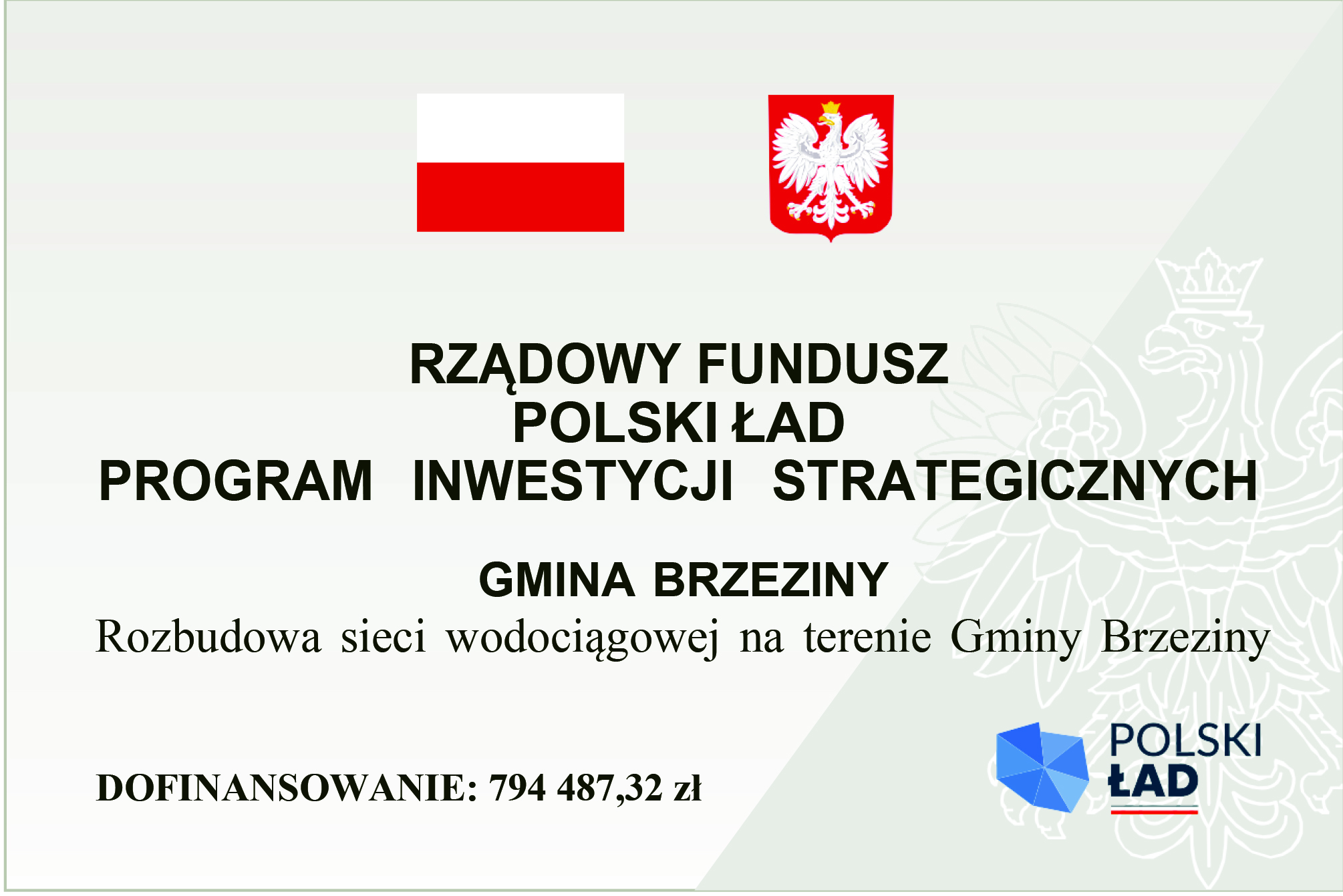 Tablica informacyjna Renia Dejak Polski Ład1