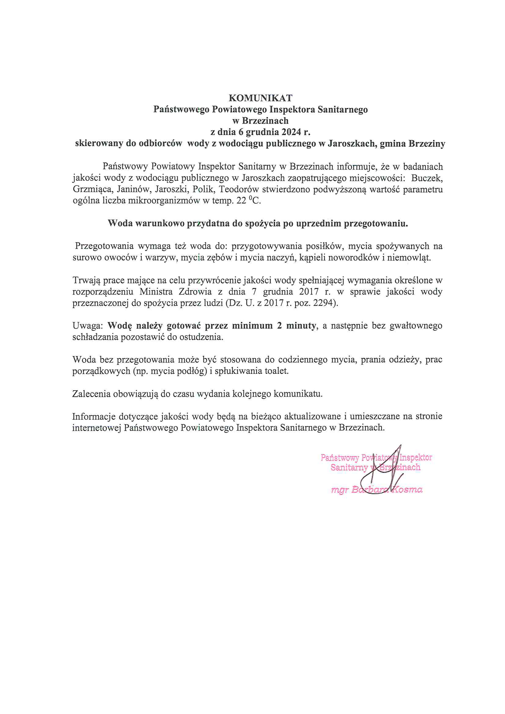 komunikat Jaroszki kopia