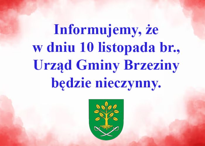 10 listopada 2025 r. – dniem wolnym od pracy