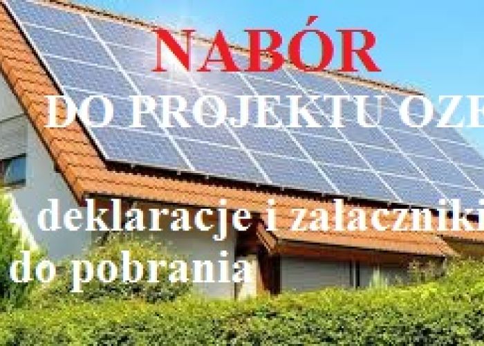 Nabór uczestników do udziału w projekcie „Odnawialne źródła energii w Gminie Brzeziny – II edycja”