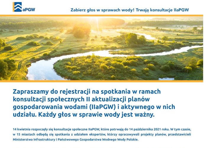 Konsultacje społeczne projektów IIaPGW