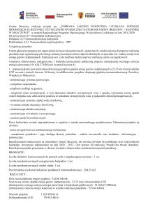 Projekt pn. „POPRAWA JAKOŚCI POWIETRZA UZYSKANA POPRZEZ MODERNIZACJĘ BUDYNKU UŻYTECZNOŚCI PUBLICZNEJ NATERENIE GMINY BRZEZINY – BUDYNEK W MAŁCZEWIE”
