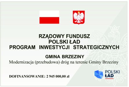 Modernizacja (przebudowa) dróg na terenie Gminy Brzeziny