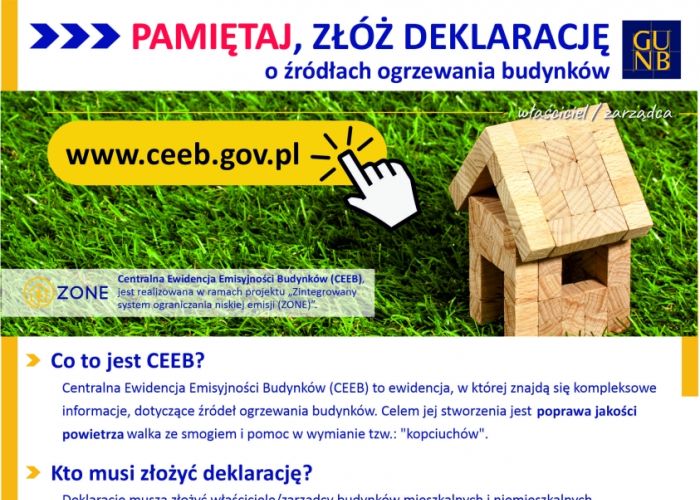 Uwaga mieszkańcy Gminy Brzeziny - deklaracja dotycząca Emisyjności!