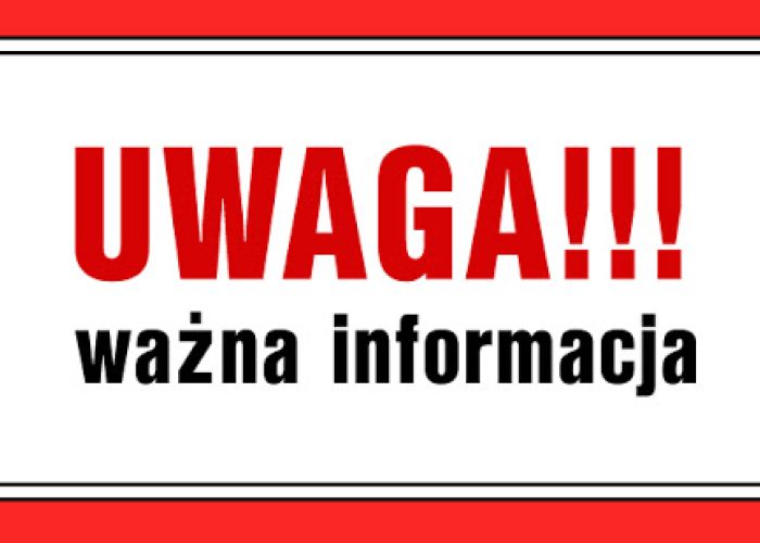 Uwaga mieszkańcy Gminy Brzeziny!