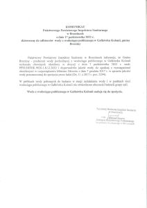 Woda z wodociągu publicznego w Gałkówku-Kolonii nadaje się do spożycia !